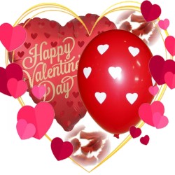 Μπαλόνια Valentine's Day