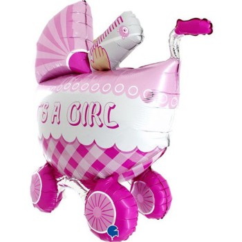 FOIL S/S ΚΑΡΟΤΣΑΚΙ IT'S A GIRL 3D 