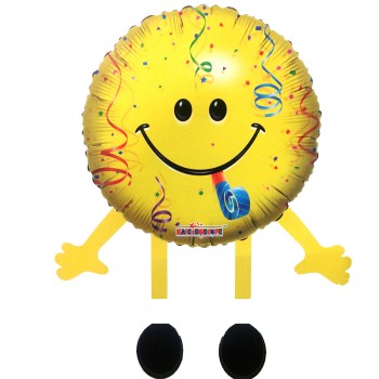 FOIL 28''  SMILE- CONFETTI  ΜΕ ΧΕΡΑΚΙΑ ΚΑΙ ΠΟΔΙΑ