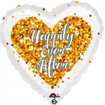 FOIL 17'' ΚΑΡΔΙΑ HAPPILY EVER AFTER 