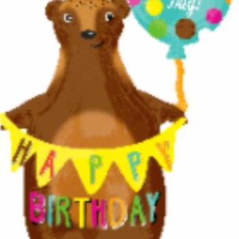 FOIL S/S  HAPPY BIRTHDAY ΑΡΚΟΥΔΟΣ