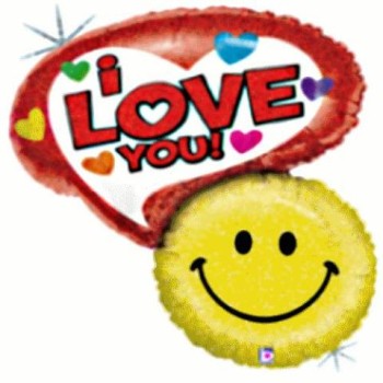 FOIL S/S SMILE ΜΕ ΣΥΝΝΕΦΑΚΙ I LOVE YOU Προσφορά!