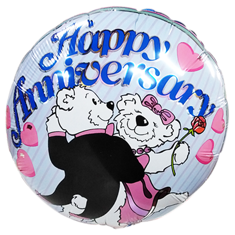FOIL 18'' HAPPY ANNIVERSARY ΑΡΚΟΥΔΑΚΙΑ Προσφορά!