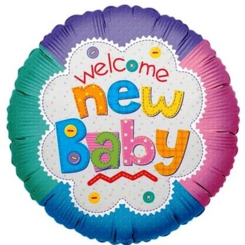 FOIL WELCOME NEW BABY ΚΟΥΜΠΙΑ