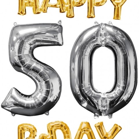 FOIL S/S HAPPY 50 B-DAY