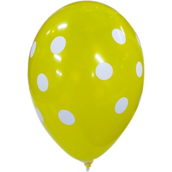 LATEX 12''  ΚΙΤΡΙΝΟ ΤΥΠΩΜΕΝΟ ΠΟΥΑ  25ΤΕΜ