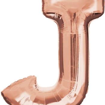 FOIL S/S ΓΡΑΜΜΑ J  ROSE GOLD Προσφορά!