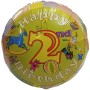 FOIL 18'' Vintage HAPPY 2nd BIRTHDAY Προσφορά!