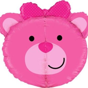 FOIL BABY GIRL BEAR ΚΕΦΑΛΙ 3D