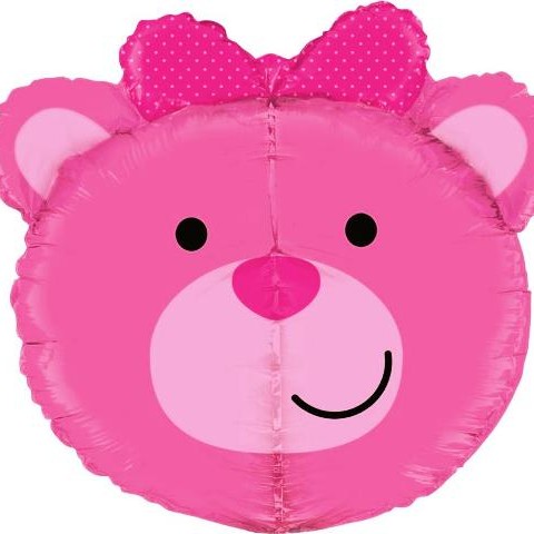 FOIL BABY GIRL BEAR ΚΕΦΑΛΙ 3D