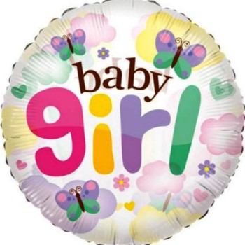 FOIL CLEAR  BABY GIRL ΠΕΤΑΛOYΔΑ