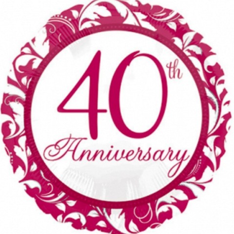 FOIL 17'' 40TH ANNIVERSARY