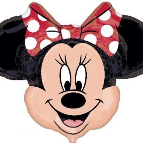 FOIL Mini/S 14''' MINNIE ΚΕΦΑΛΙ ΜΕ ΠΟΥΑ ΚΟΚΚΙΝΟ ΦΙΟΓΚΟ