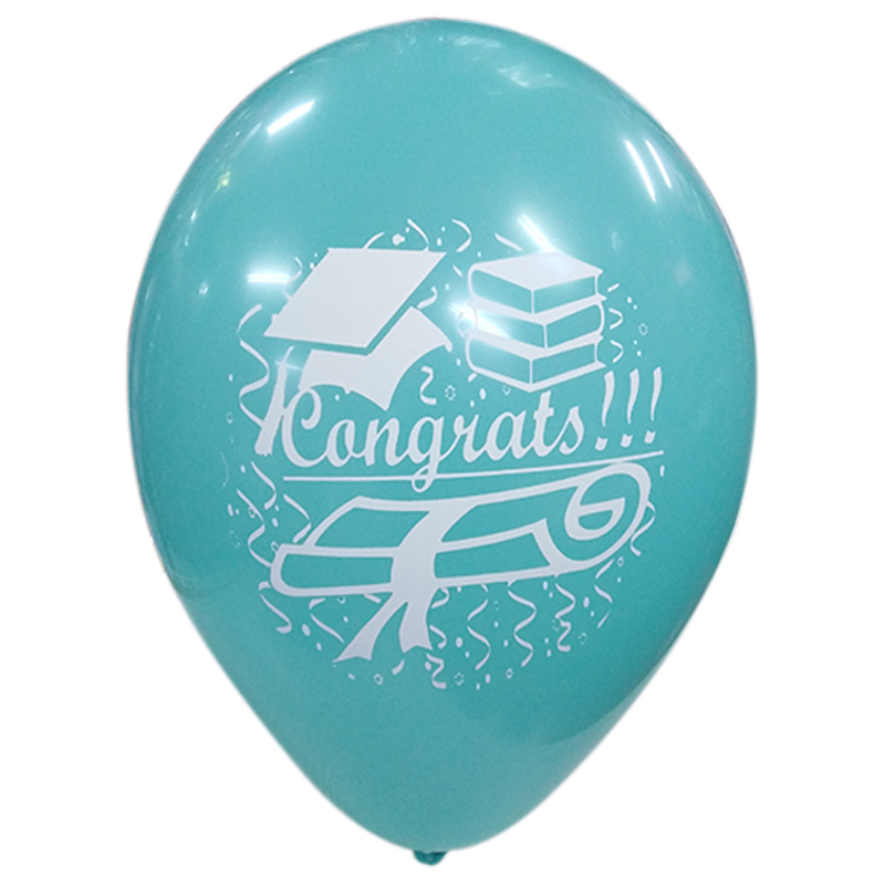 LATEX 12'' CONGRATS ΜΕ ΚΑΠΕΛΟ ΑΠΟΦΟΙΤΗΣΗΣ 25TMX