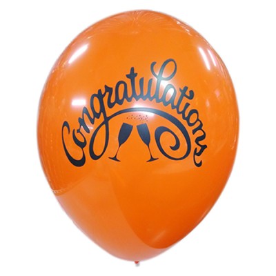 LATEX 12'' CONGRATULATIONS ME ΠΟΤΗΡΙΑ ΣΑΜΠΑΝΙΑΣ 25ΤΜΧ