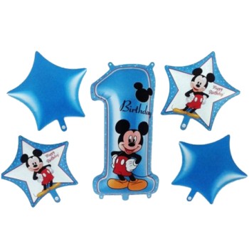 FOIL DISNEY MICKEY 1st birthday set/5