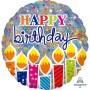 FOIL 18'' H.BIRTHDAY SHIMMER BIRTHDAY CANDLES