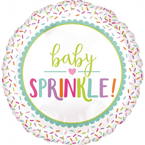 FOIL 17'' BABY SPRINKLE ΜΕ ΡΟΖ ΚΑΡΔΟΥΛΑ