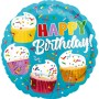 FOIL 17''HAPPY BIRTHDAY CUP CAKES