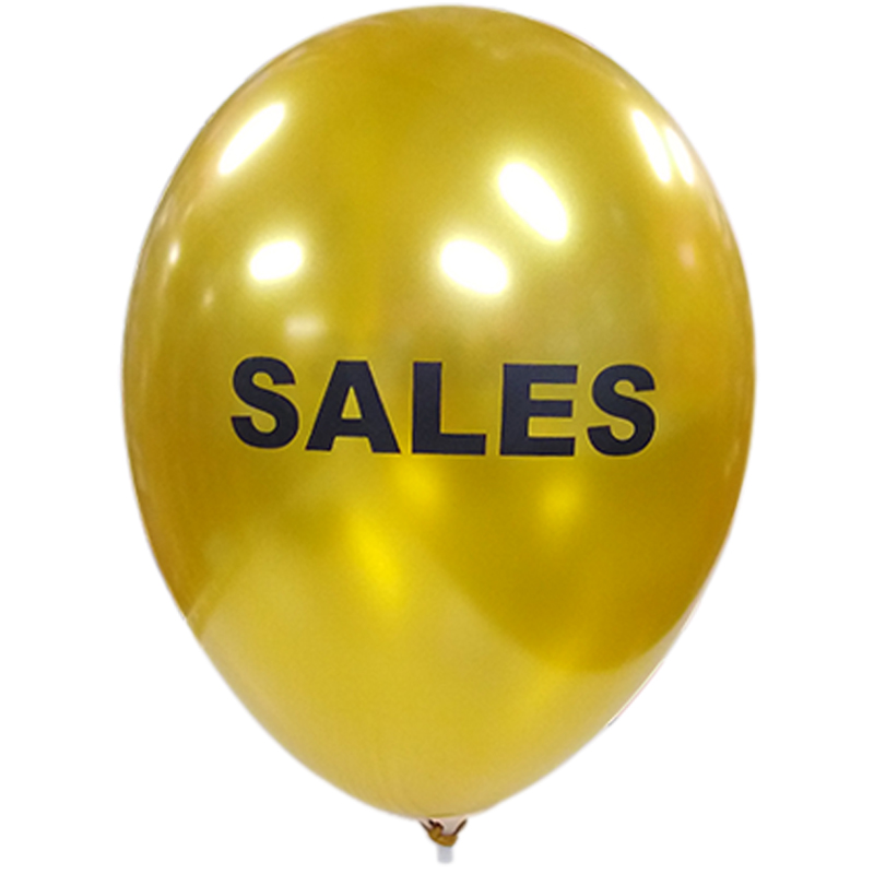 LATEX 12'' SALES (ΧΡΥΣΟ ΚΑΙ ΜΑΥΡΟ) 6ΤΕΜ