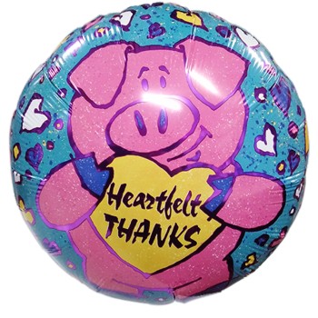 FOIL 18'' PIG HEARTFELT THANKS Προσφορά