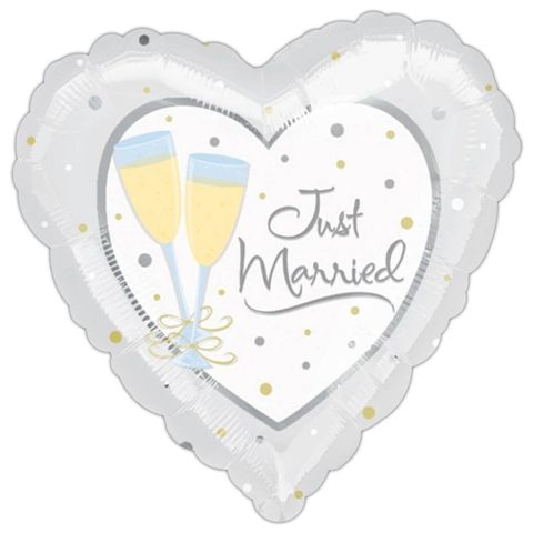 FOIL S/S JUST MARRIED ΠΟΤΗΡΙΑ ΣΑΜΠΑΝΙΑ