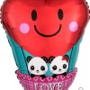 FOIL 17'' ΖΩΑΚΙΑ ΠΑΝΤΑ ΣΕ ΑΕΡΟΣΤΑΤΟ LOVE YOU