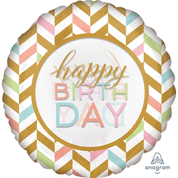 FOIL JUMBO HAPPY BIRTHDAY PASTEL CELEBRATION