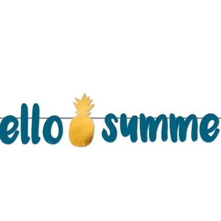 ΕΠΙΓΡΑΦΗ HELLO SUMMER ΧΡΥΣΟ ΜΕΝΤΑ 
