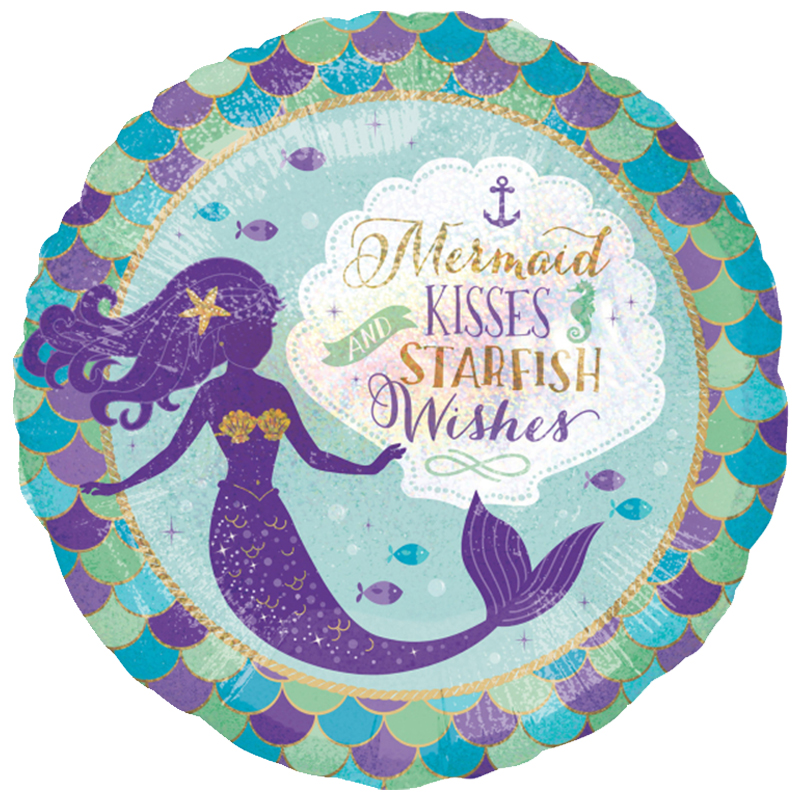 FOIL 17'' ΓΟΡΓΟΝΑ KISSES AND STARFISH WISHES