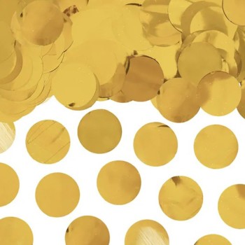 CONFETTI ΣΤΡΟΓΓΥΛΟ ΧΡΥΣΟ ΜΕΤΑΛΛΙΚΟ 15GR 