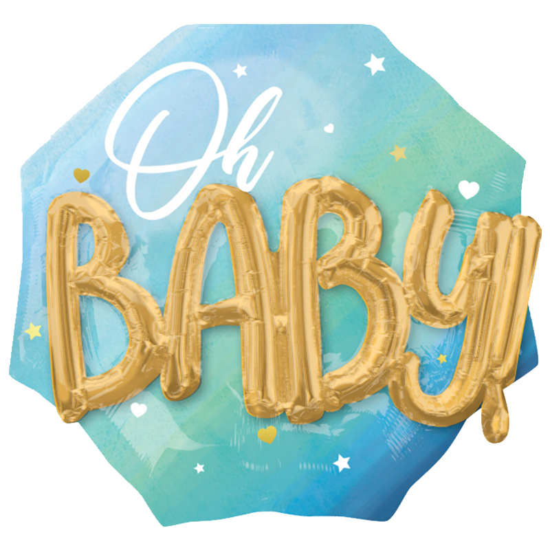 FOIL MULTI 3D OH BABY BOY 76X71CM