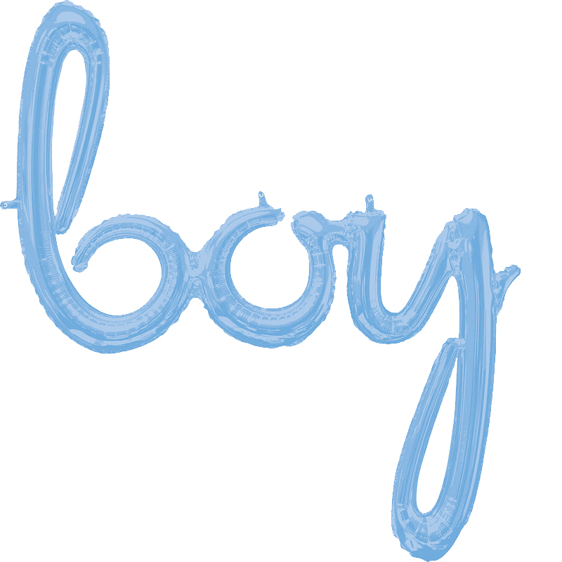 FOIL air filled BOY ΣΙΕΛ