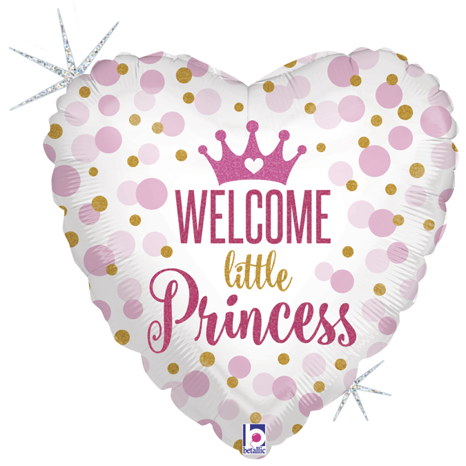 FOIL 18'' WELCOME LITTLE PRINCESS