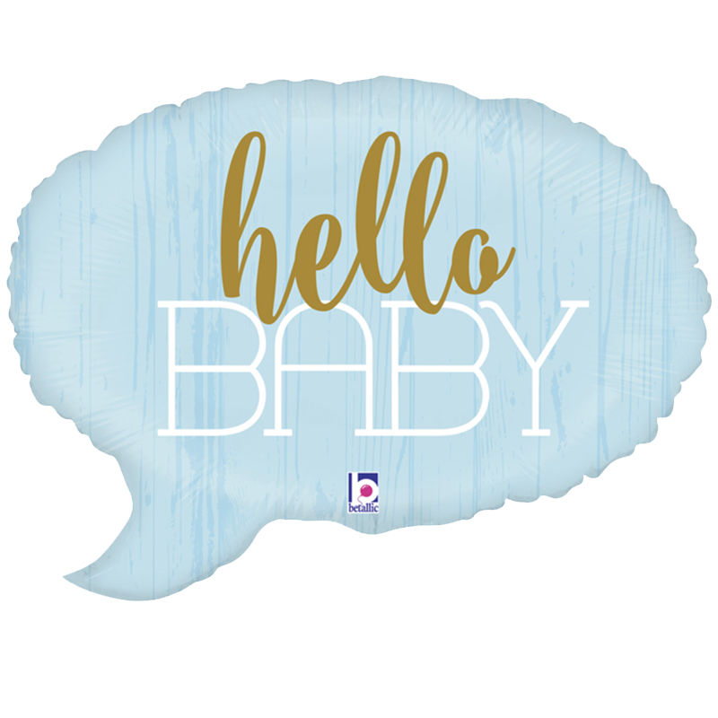 FOIL 24'' SPEECH BUBBLE HELLO BABY ΑΓΟΡΙ