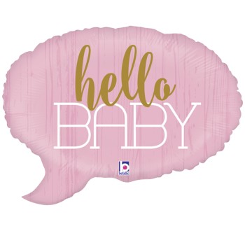 FOIL 24'' SPEECH BUBBLE HELLO BABY ΚΟΡΙΤΣΙ