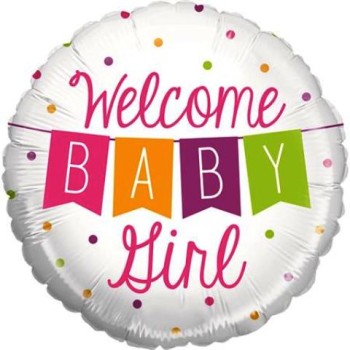 MIGHTY 21'' WELCOME BABY GIRL BANNER Προσφορά!