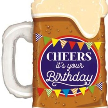 FOIL S/S CHEERS BIRTHDAY BEER