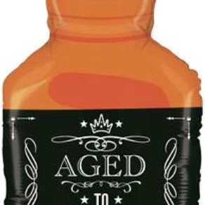 FOIL S/S 34'' HAPPY BIRTHDAY-AGED TO PERFECTION-