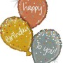 FOIL S/S MULTI HAPPY BIRTHDAY TO YOU 