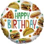 FOIL BALLOON 21'' HAPPY BIRTHDAY FOOD