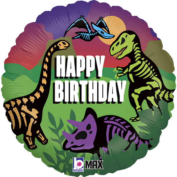  FOIL 18'' ΔΕΙΝΟΣΑΥΡΟΙ JURASSIC HAPPY BIRTHDAY 