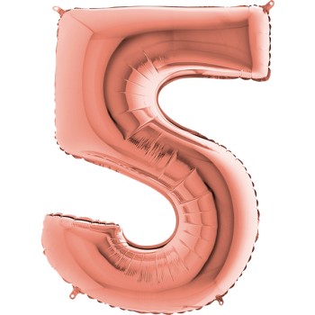 FOIL S/S ΑΡΙΘΜΟΣ 5  ROSE GOLD