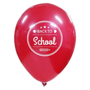  LATEX 12''  ΤΥΠΩΜΕΝΑ  BACK TO SCHOLL 25ΤΕΜ