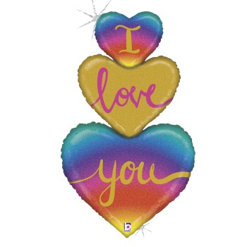  FOIL S/S 3ΠΛΗ ΚΑΡΔΙΑ I LOVE YOU