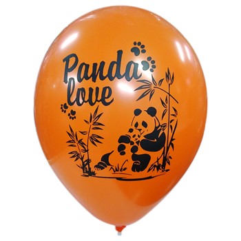 LATEX 12'' ΤΥΠΩΜΕΝΑ PANDA LOVE _ ΠΑΝΤΑ 25ΤΕΜ