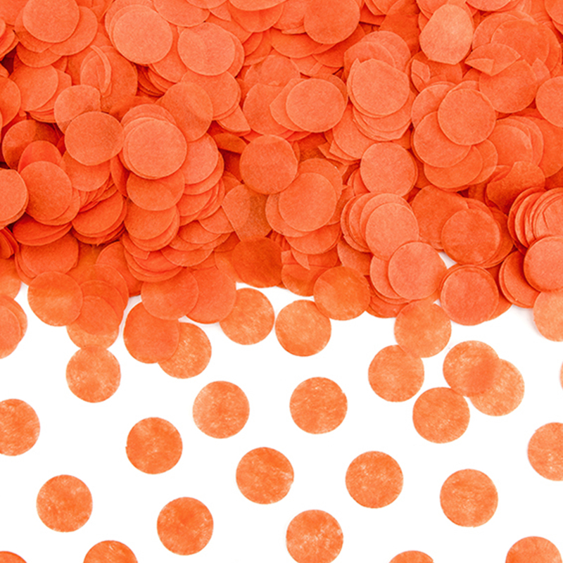 CONFETTI ΣΤΡΟΓΓΥΛΟ ΠΟΡΤΟΚΑΛΙ 15GR  1,6CM