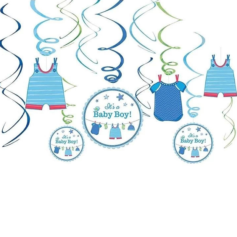 SPIRAL BABY BOY SHOWER WITH LOVE BOY 12ΤΜΧ