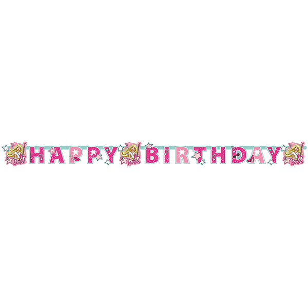 LETTER BANNER H.BIRTHDAY BARBIE POPSTAR 1ΤΜΧ