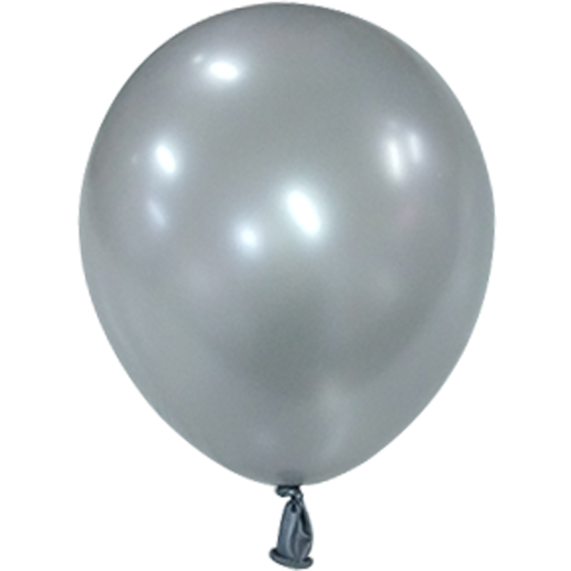 LATEX ΜΕΤΑΛΛΙΚΑ 13'' ΑΣΗΜΙ 100ΤΕΜ